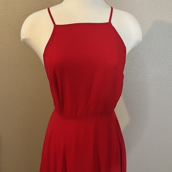 Red Lulu’s Mythical Kind Of Love Maxi Dress Gown Small - Picture 11 of 12